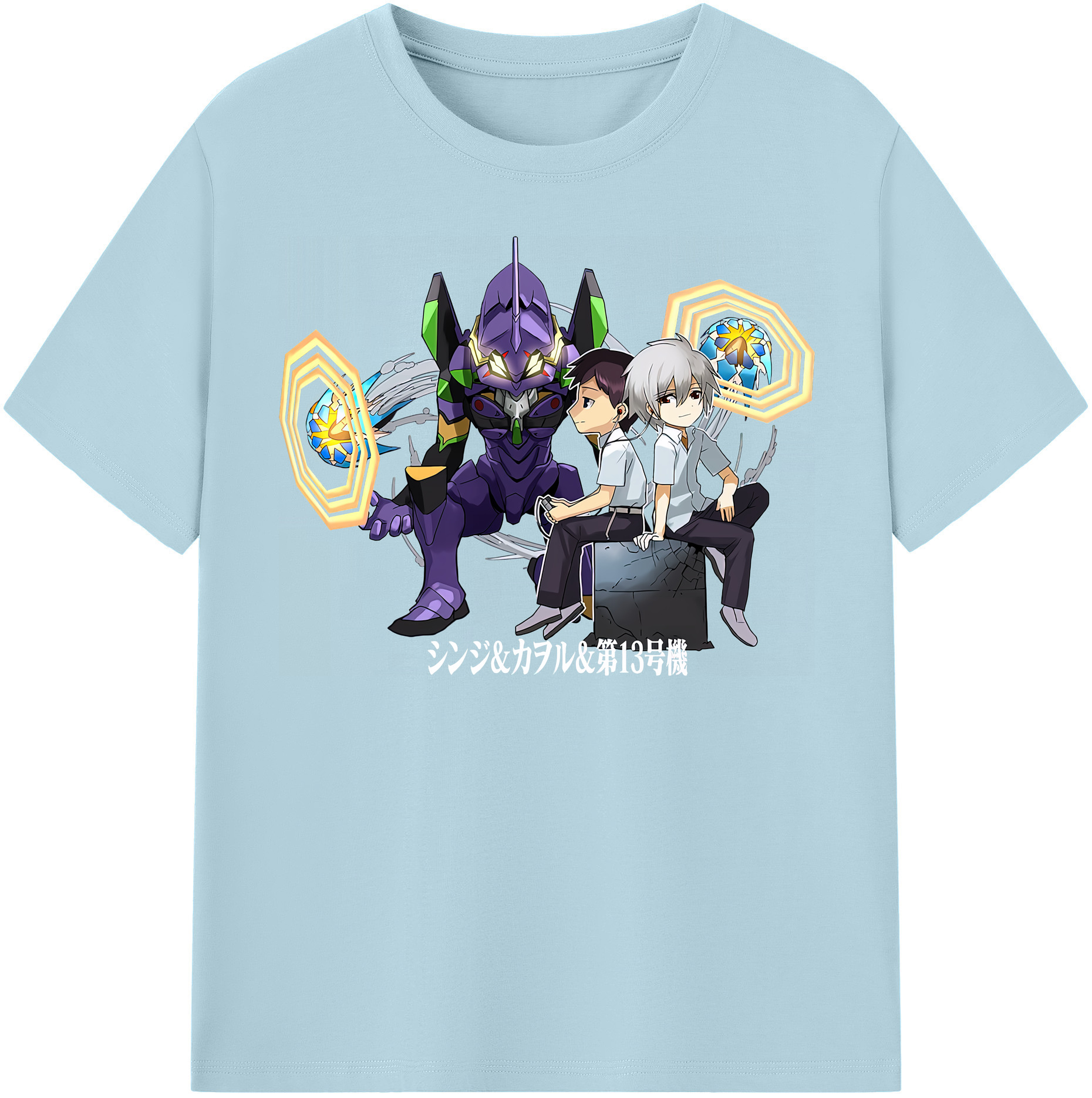 （画像用） EVA 新世紀エヴァンゲリオン 綿100％半袖Tシャツ（フロントプリント）